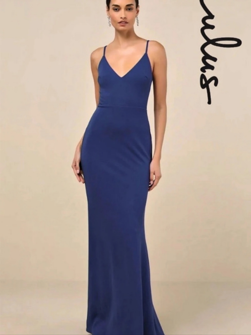 Lulus - Infinite Glory Royal Blue Maxi Dress - Small